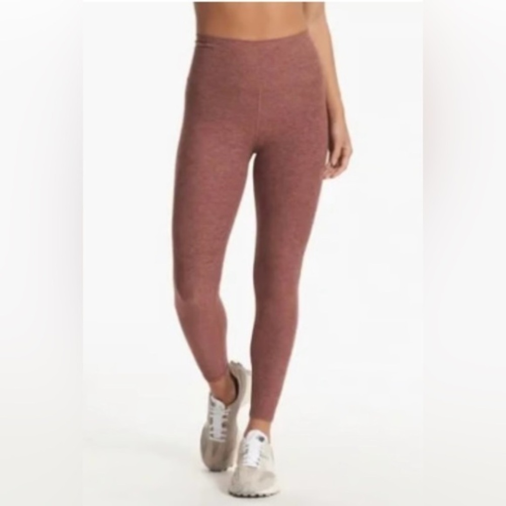Vuori Clean Elevation DreamKnit‎ Leggings – Hazelnut Heather – Excellent